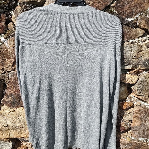 Worthington open front cardigan gray Women's Tall Size XXLT - Picture 13 of 14